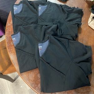 4 Grey’s Anatomy Spandex Stretch Scrub Tops 2XL